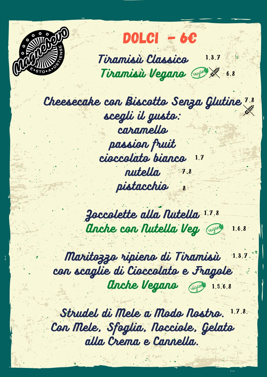 Magnebevo e sto a Ostiense menu 7