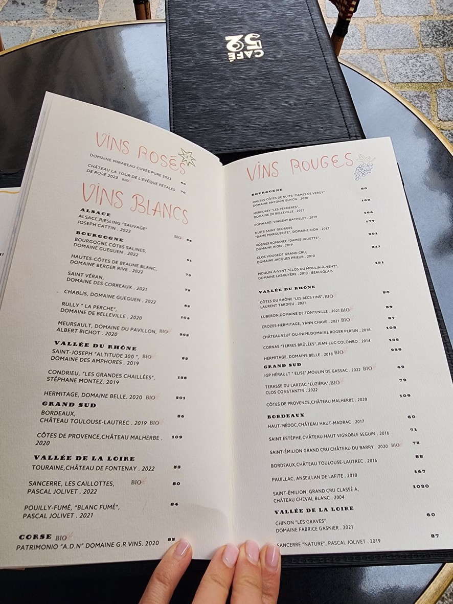 Café 52 menu 2