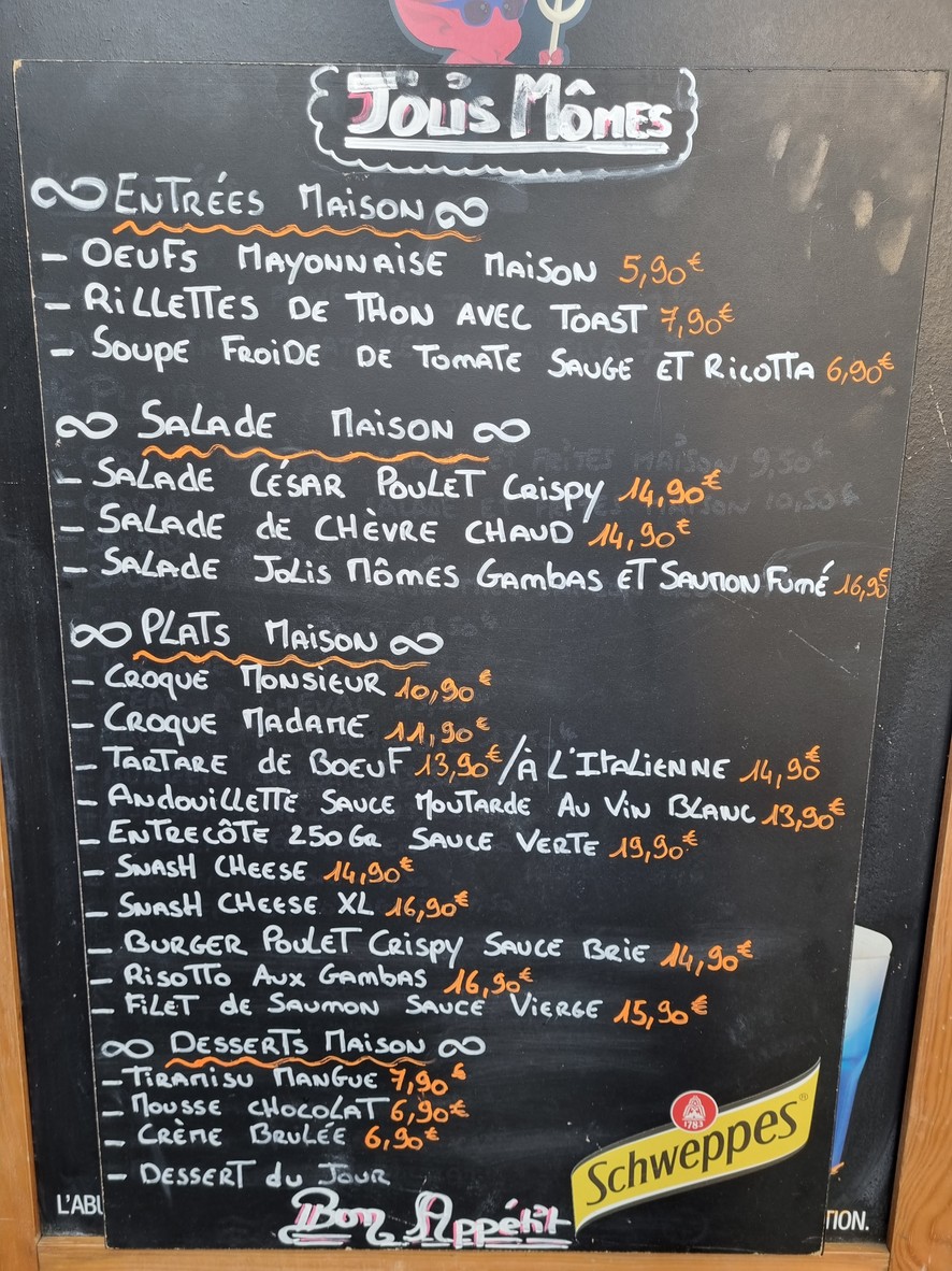 Jolis Mômes 18ème menu 1