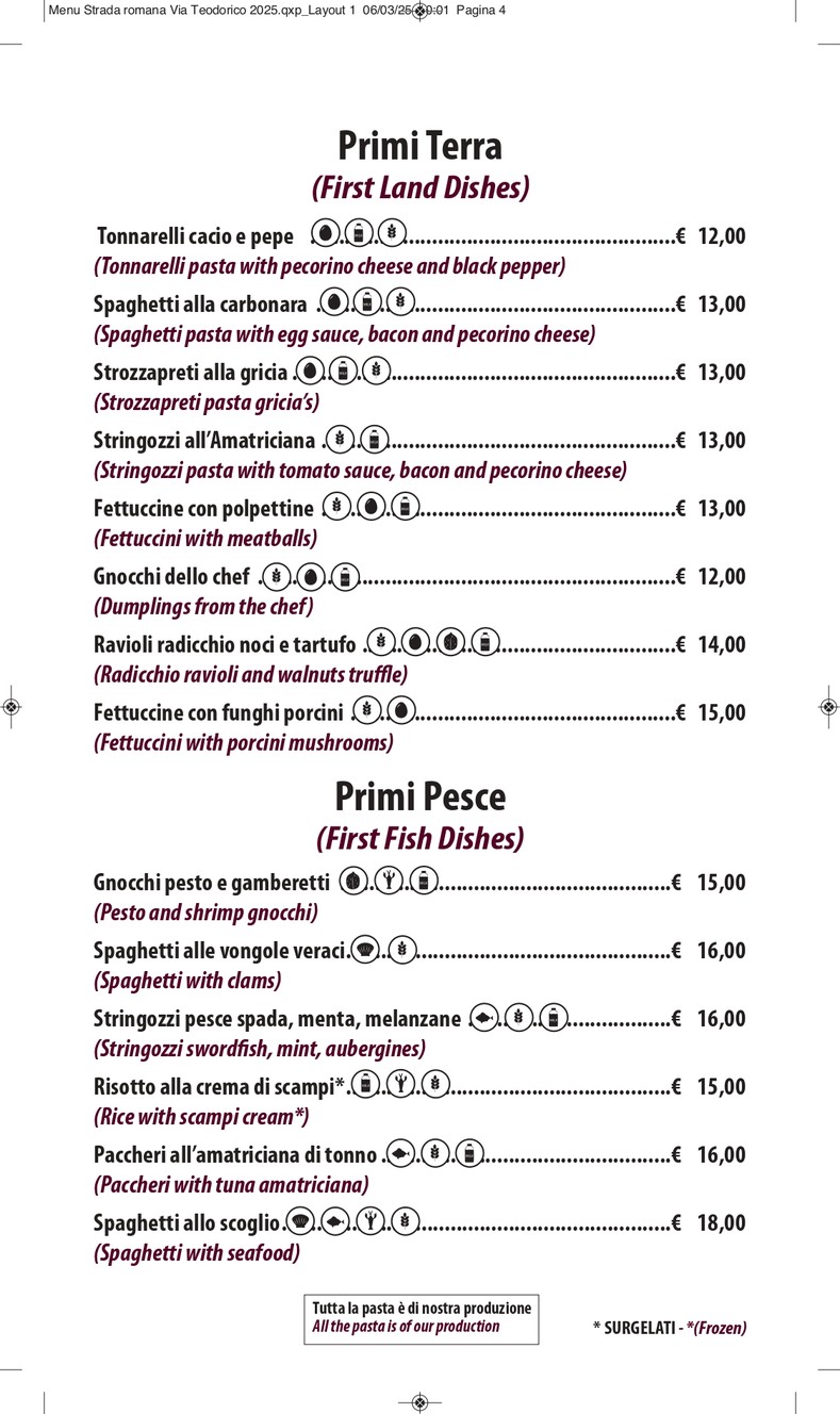 STRADAROMANA Pizza & Grill menu 2