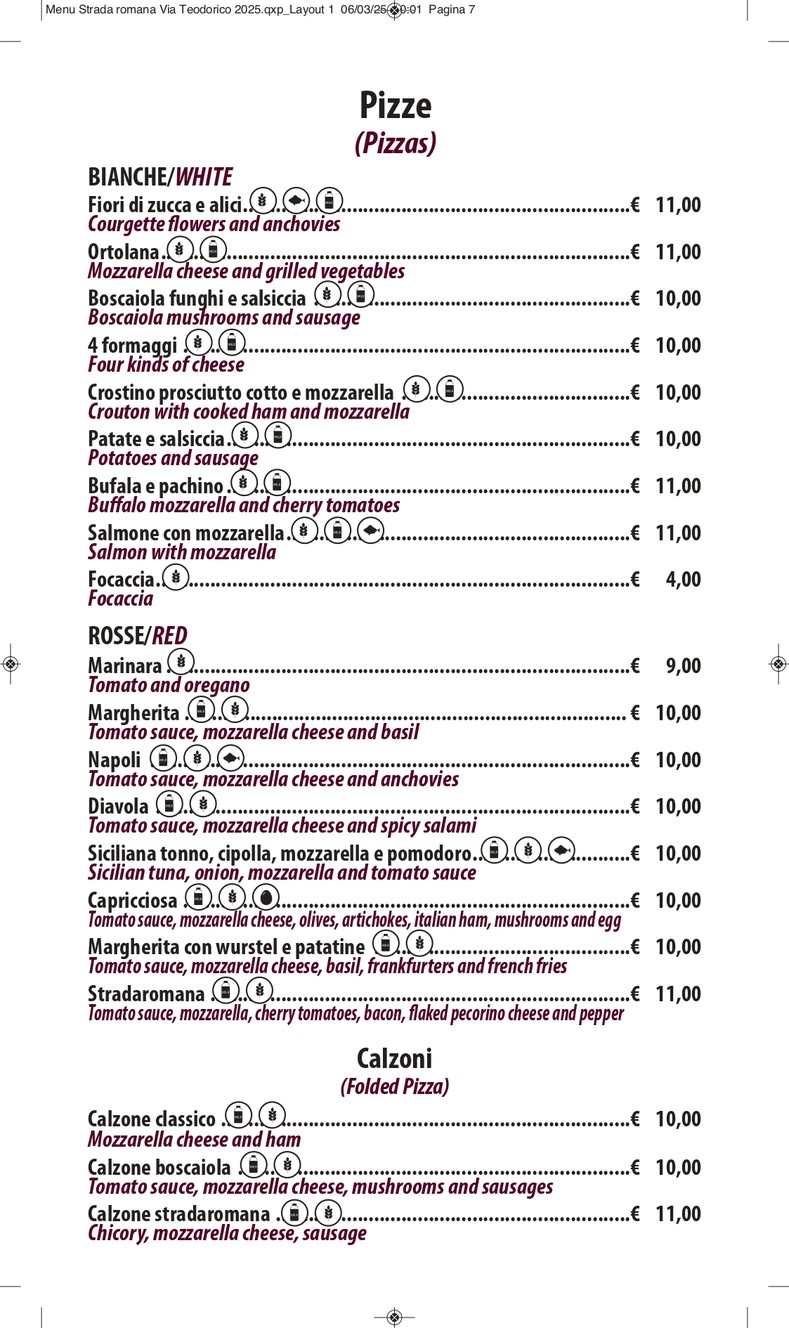 STRADAROMANA Pizza & Grill menu 5