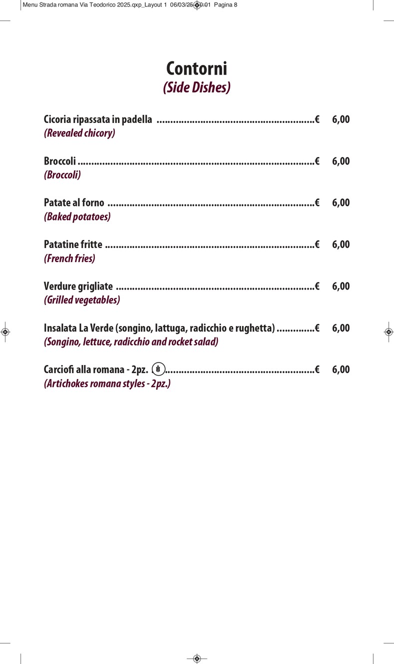 STRADAROMANA Pizza & Grill menu 6