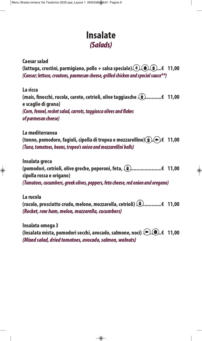STRADAROMANA Pizza & Grill menu 7