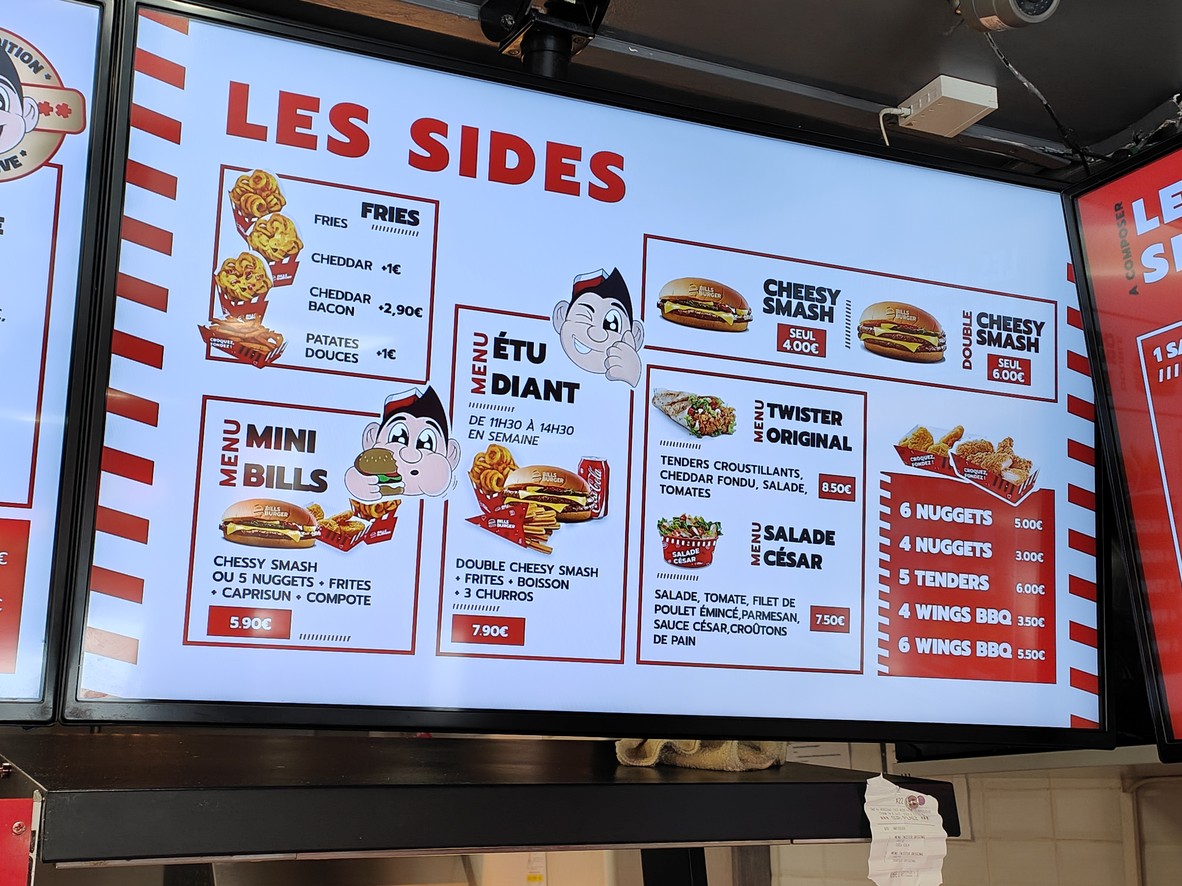 Bill's Burger Neuilly-Plaisance menu 3