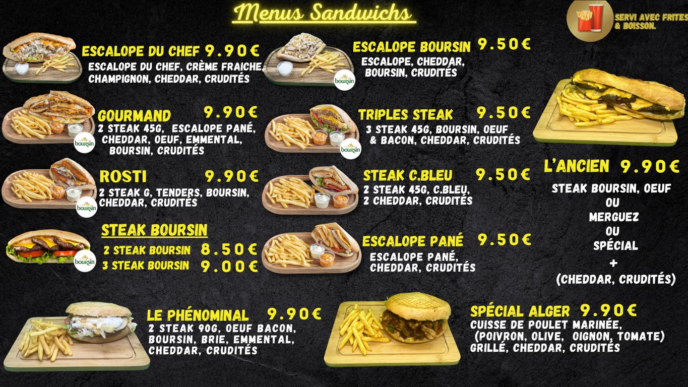 Le Palmier 2004 menu 2