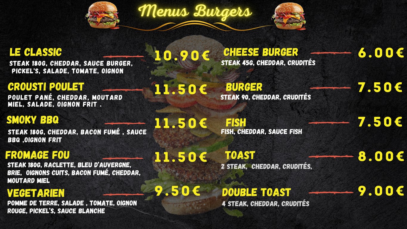 Le Palmier 2004 menu 3
