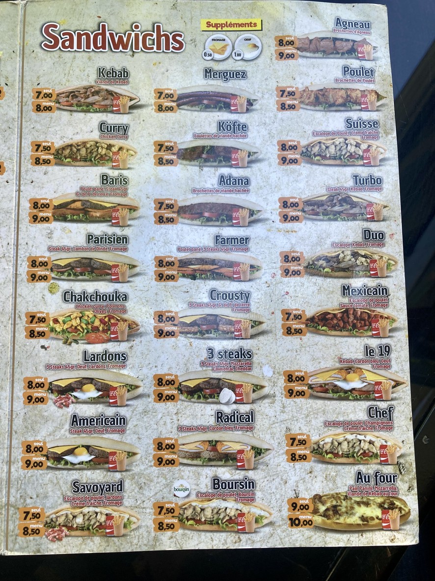 Taksim menu 2