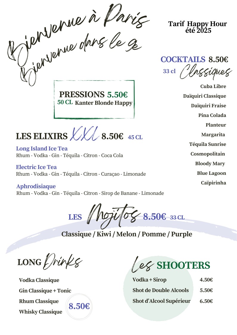 Le Valois menu 5