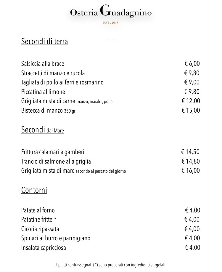 Guadagnino Bar Pasticceria Tavola Calda (Roma Giustiniana) menu 3