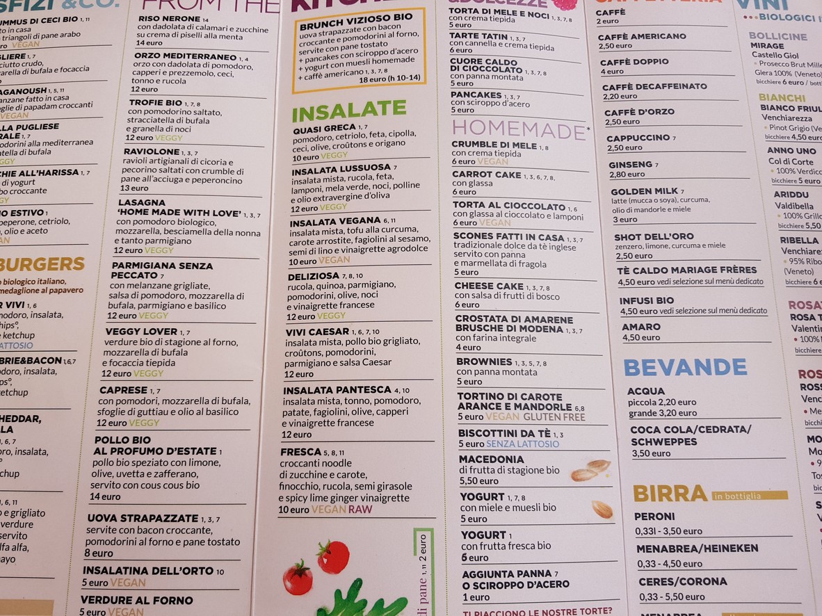 ViVi – Villa Pamphili menu 2