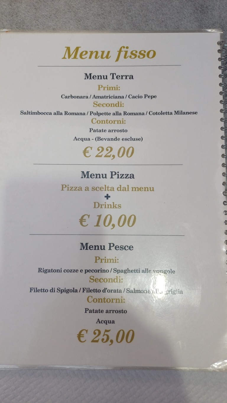 Ristorante e Pizzeria ''SAPORI DI ROMA'' menu 2