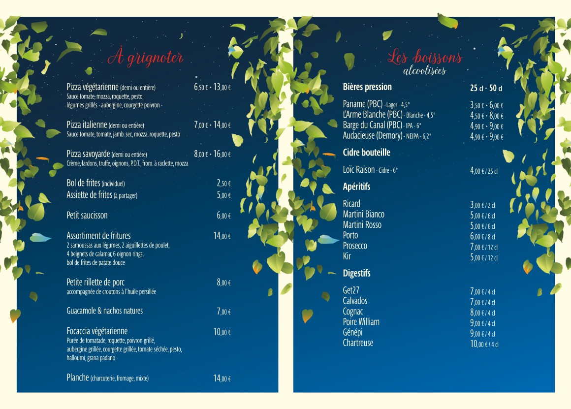 Brasserie Le Front Populaire menu 2