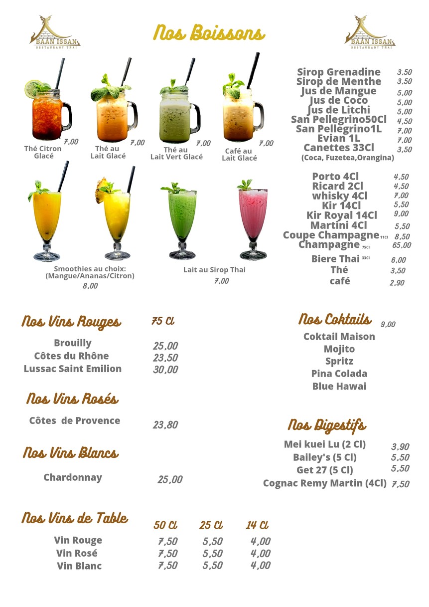 Baan Issan menu 5