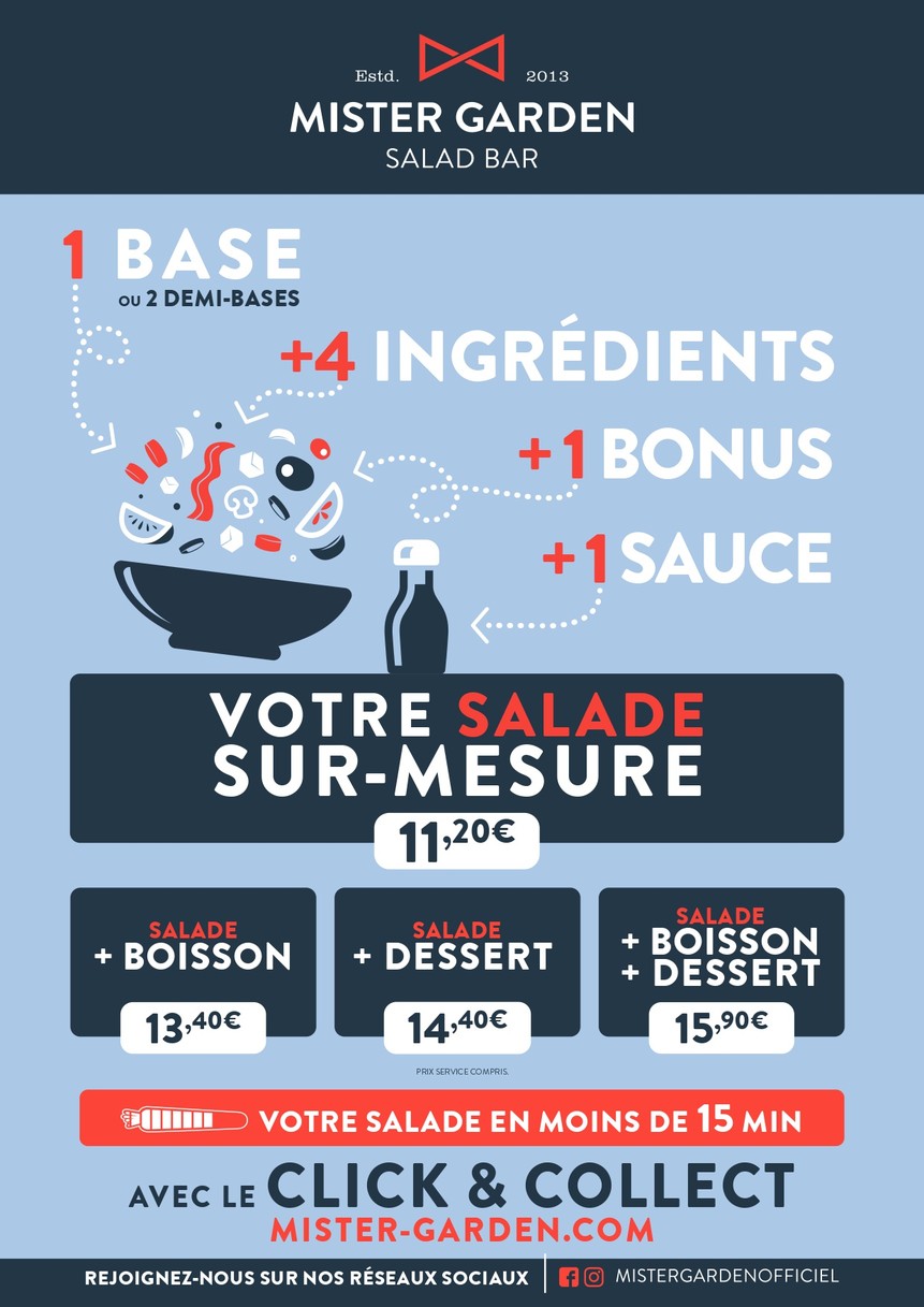 Mister Garden La Défense Saisons - Salad Bar menu 1