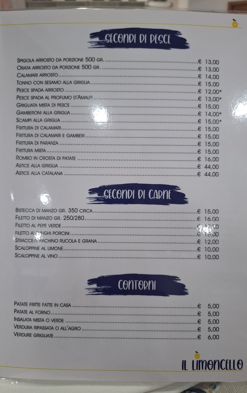 Ristorante Il Limoncello menu 4