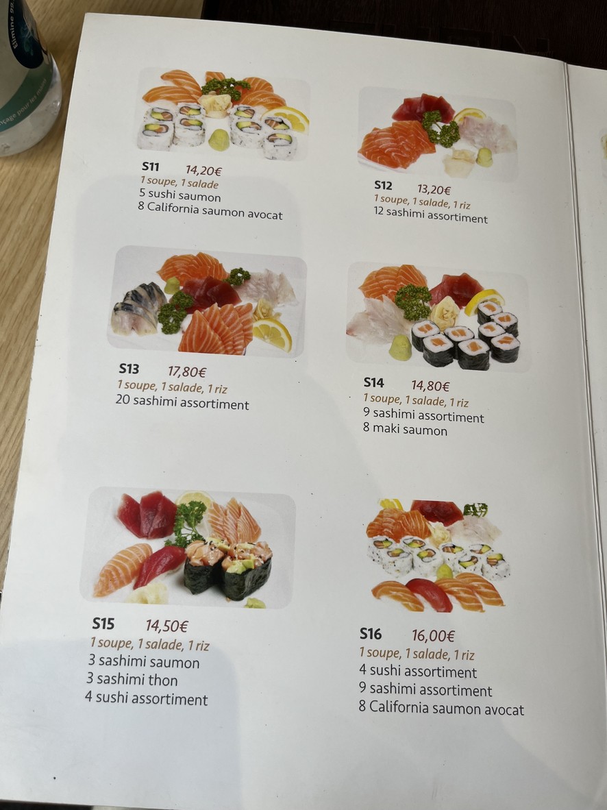 Thon Nagasaki menu 3