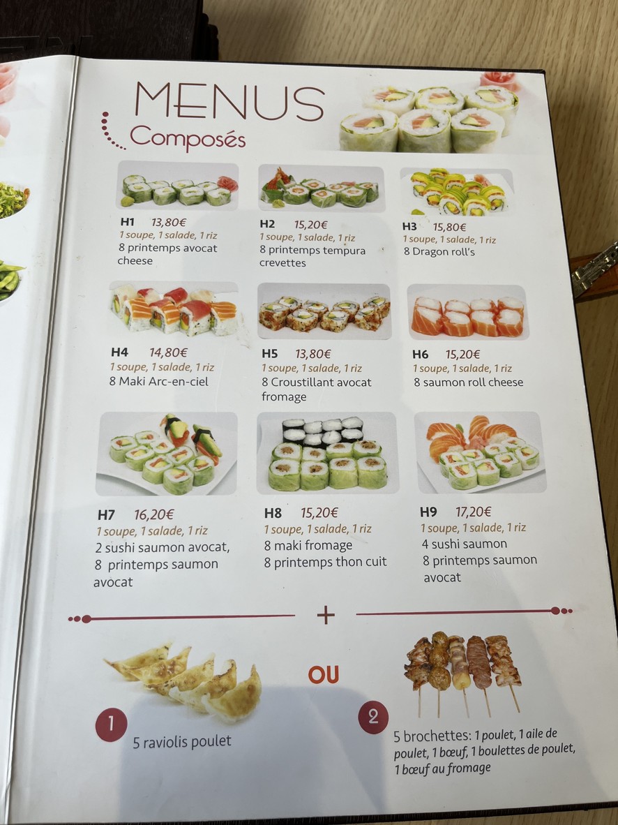 Thon Nagasaki menu 8