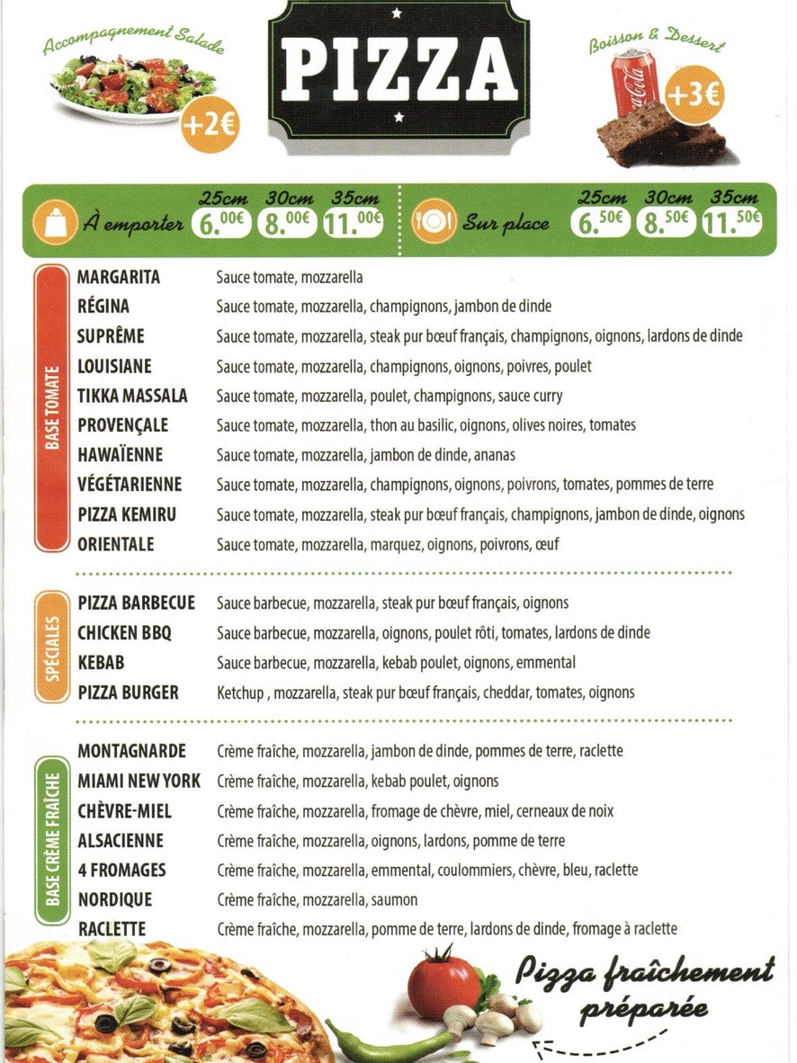 Le Snack menu 2