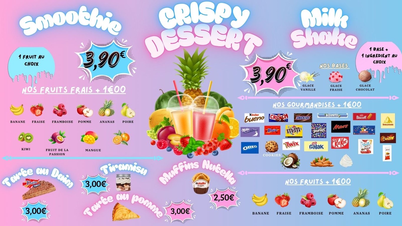 TASTY CRISPY menu 3