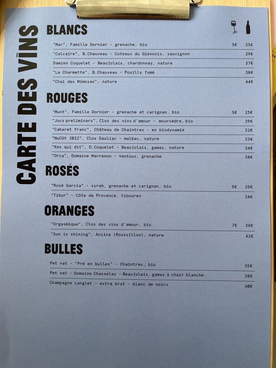 Les Niçois menu 3