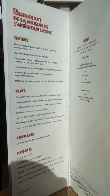 Restaurant de la Maison de l'Amérique latine