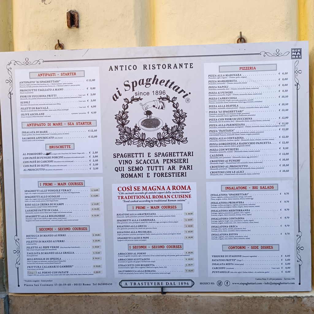 Restaurant Ai Spaghettari menu 2
