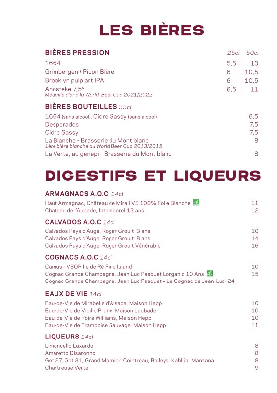 Le Raspail menu 4