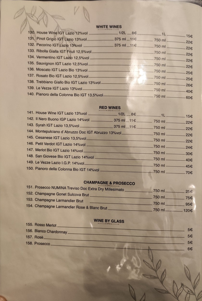 Osteria Pesce Fritto e Baccala’ menu 4