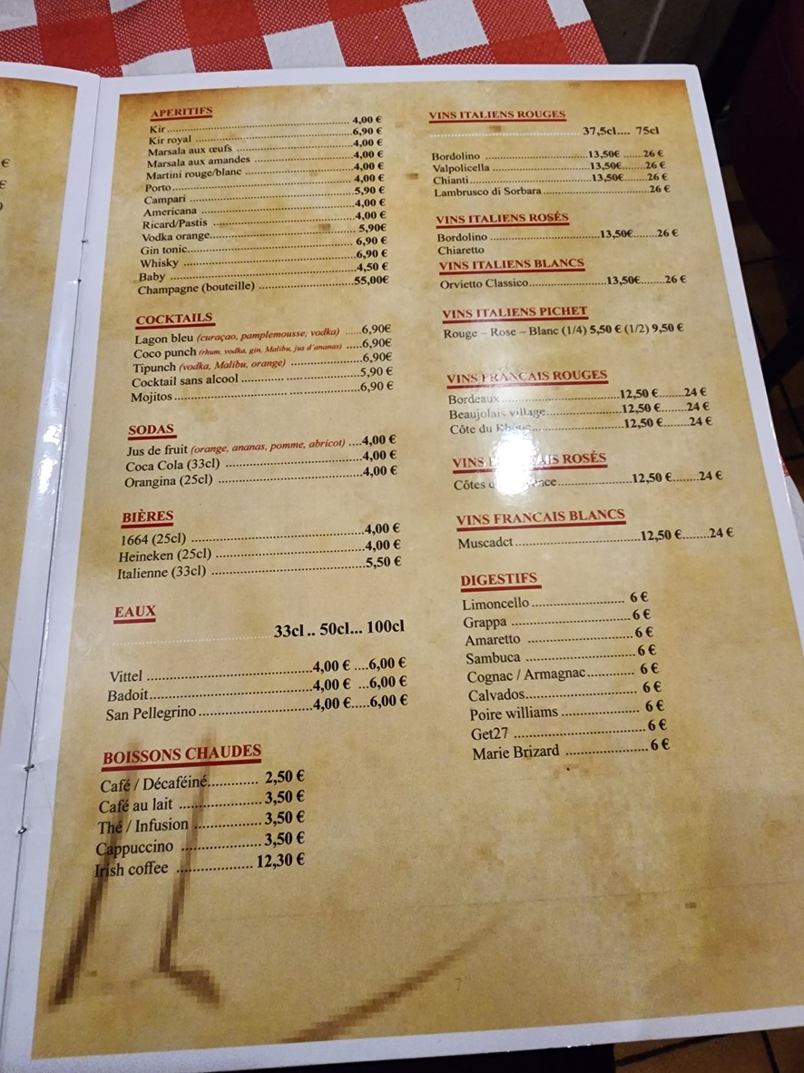 Michaelangelo menu 4