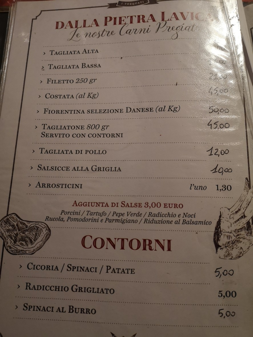 Taverna i Torquati menu 3