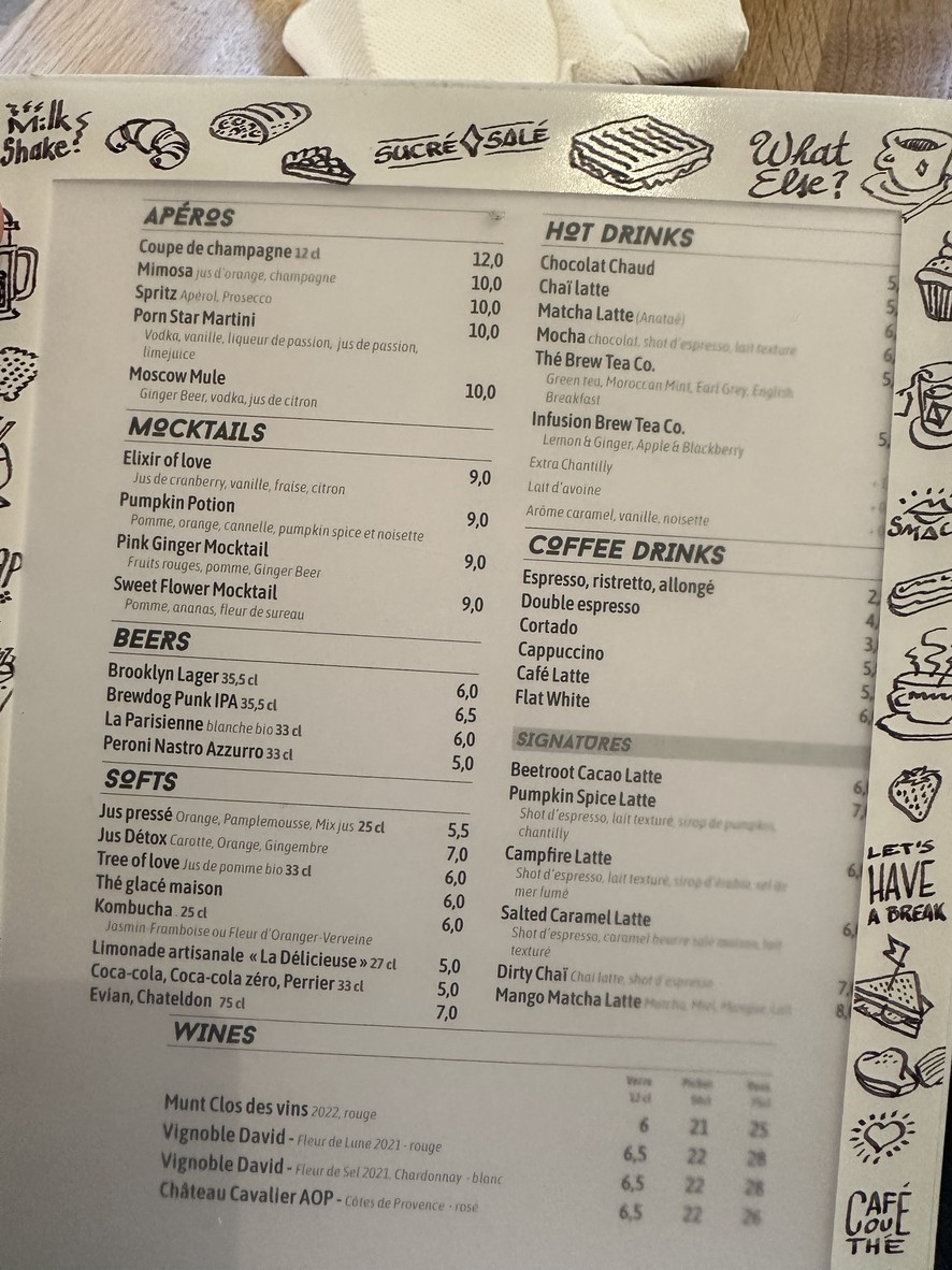 Clint Batignolles menu 2