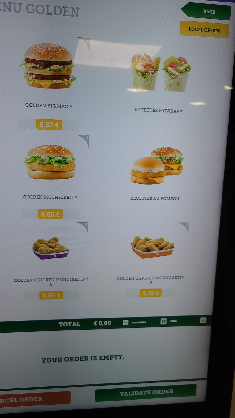 McDonald's menu 2