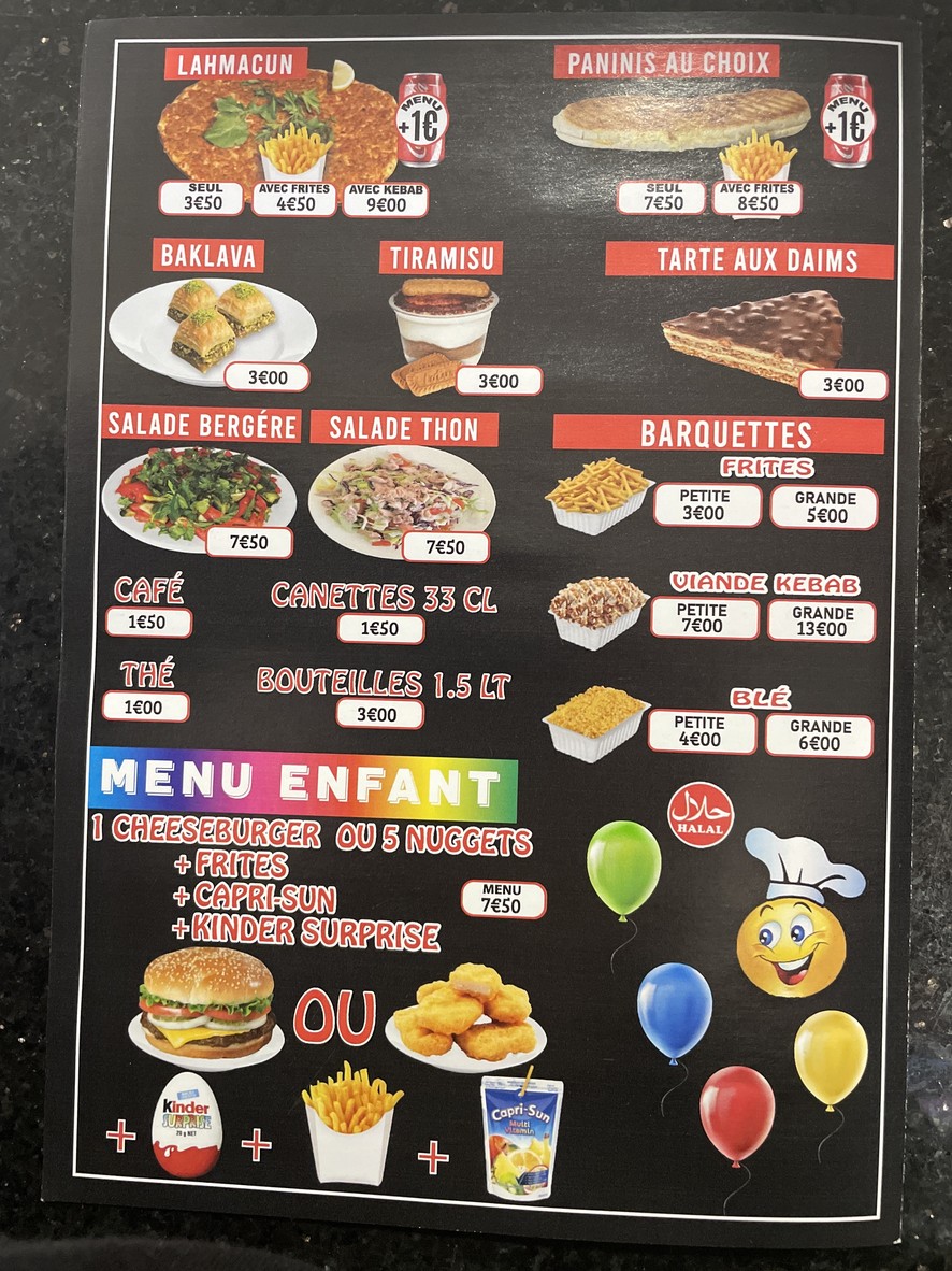 Restaurant Pamukkale menu 3