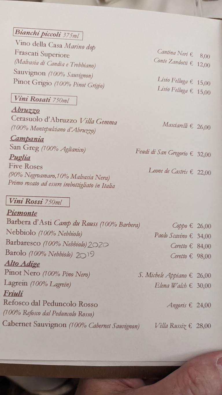 La Amatriciana Restaurant menu 6