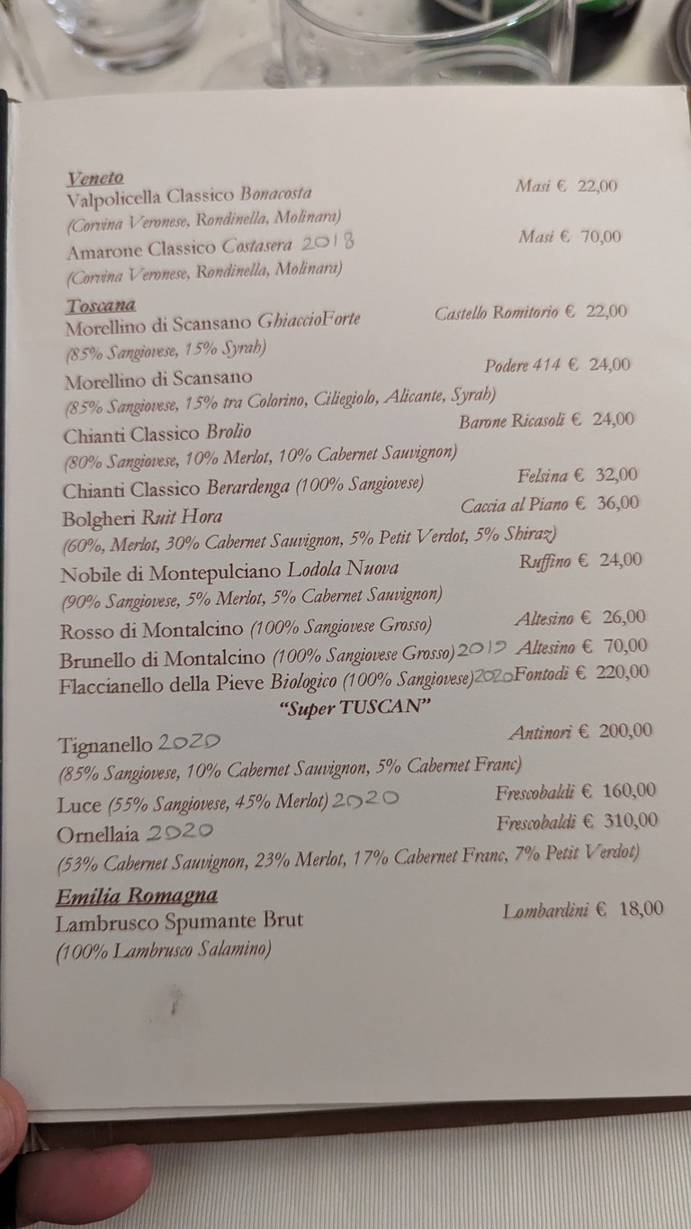 La Amatriciana Restaurant menu 7