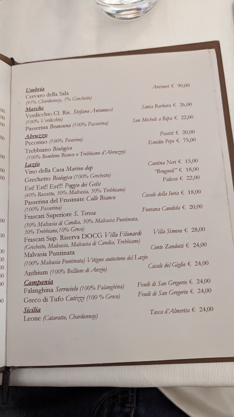 La Amatriciana Restaurant menu 8