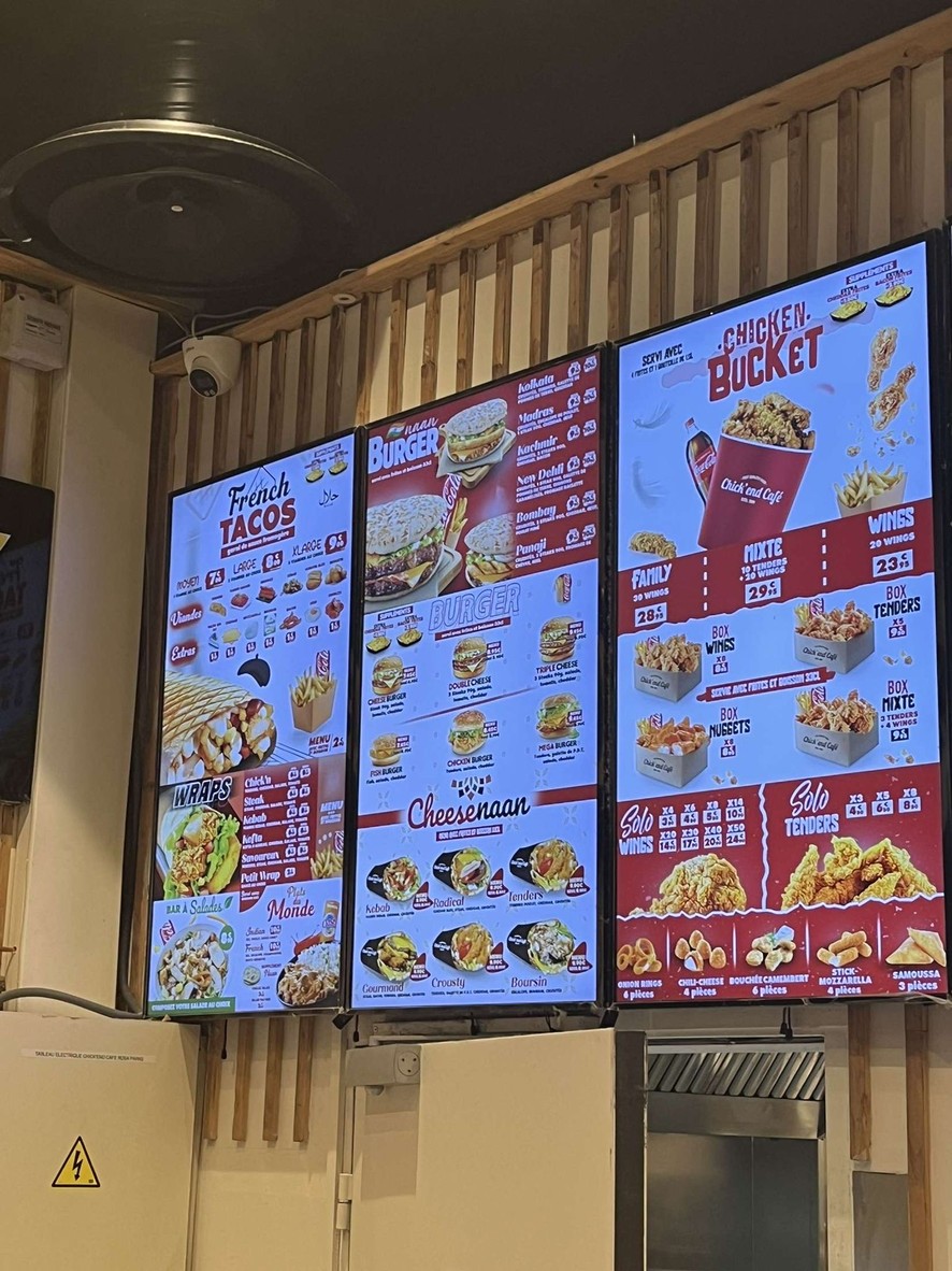 Chick'End Café menu 1
