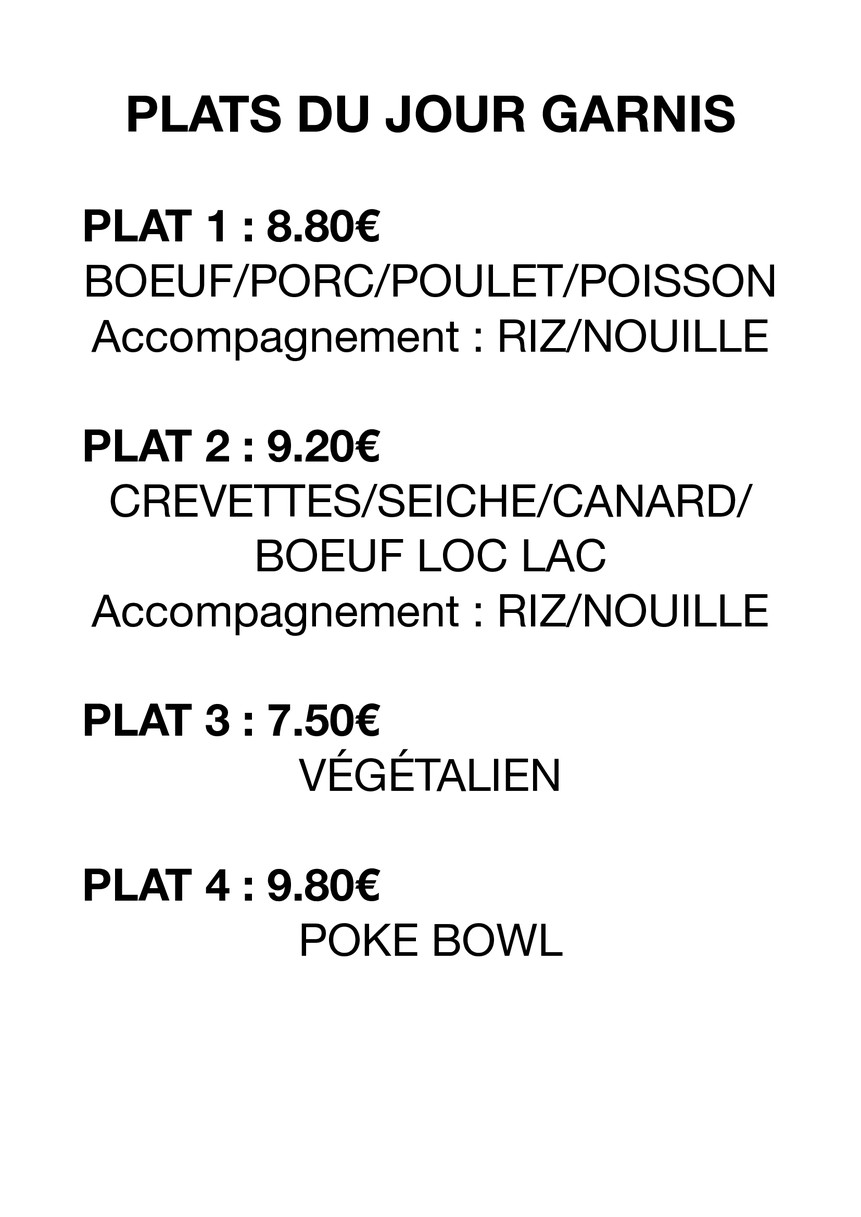 Traiteur J&Z menu 2