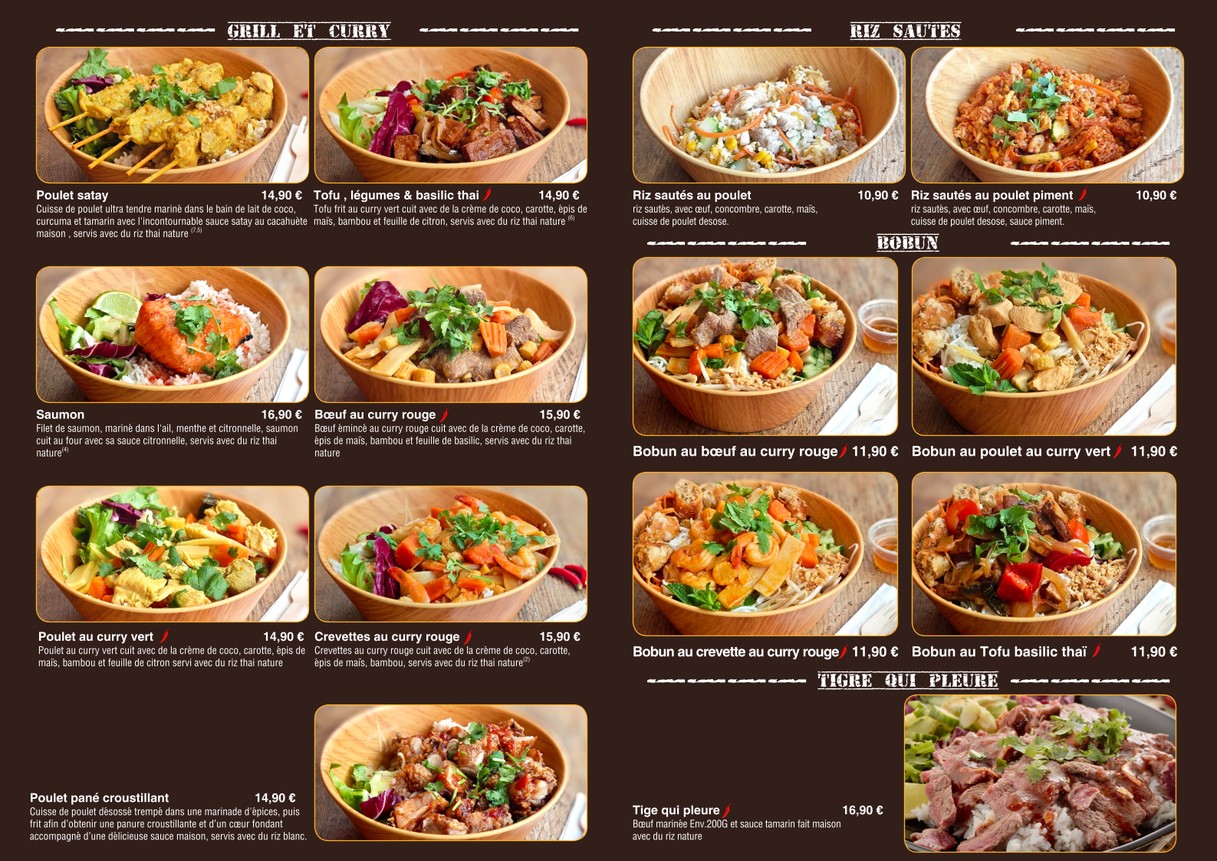 Siam Square menu 2