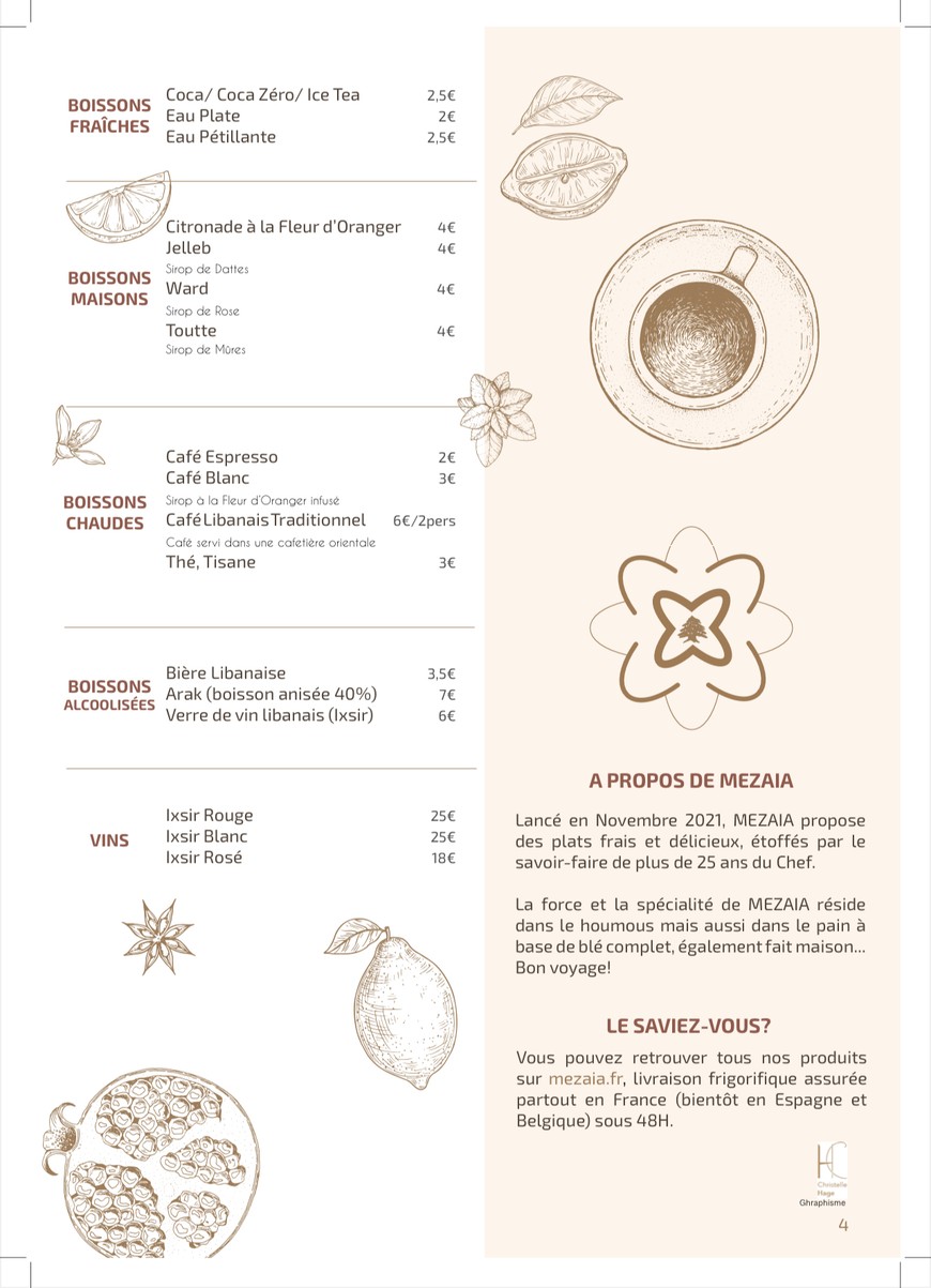 Mezaia Orteaux menu 4