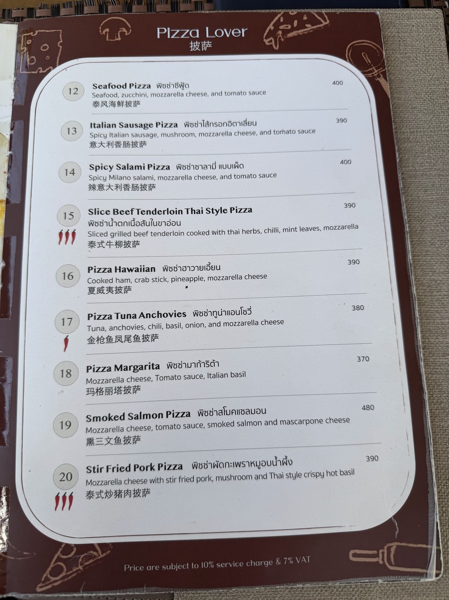 AMOROSA Rooftop Bar menu 1