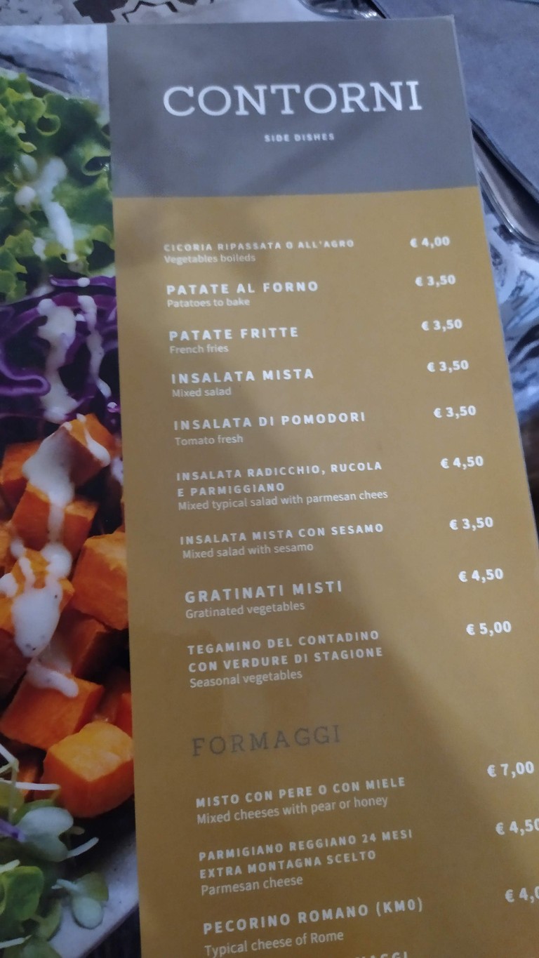 Hostaria da Enzo Roma menu 4