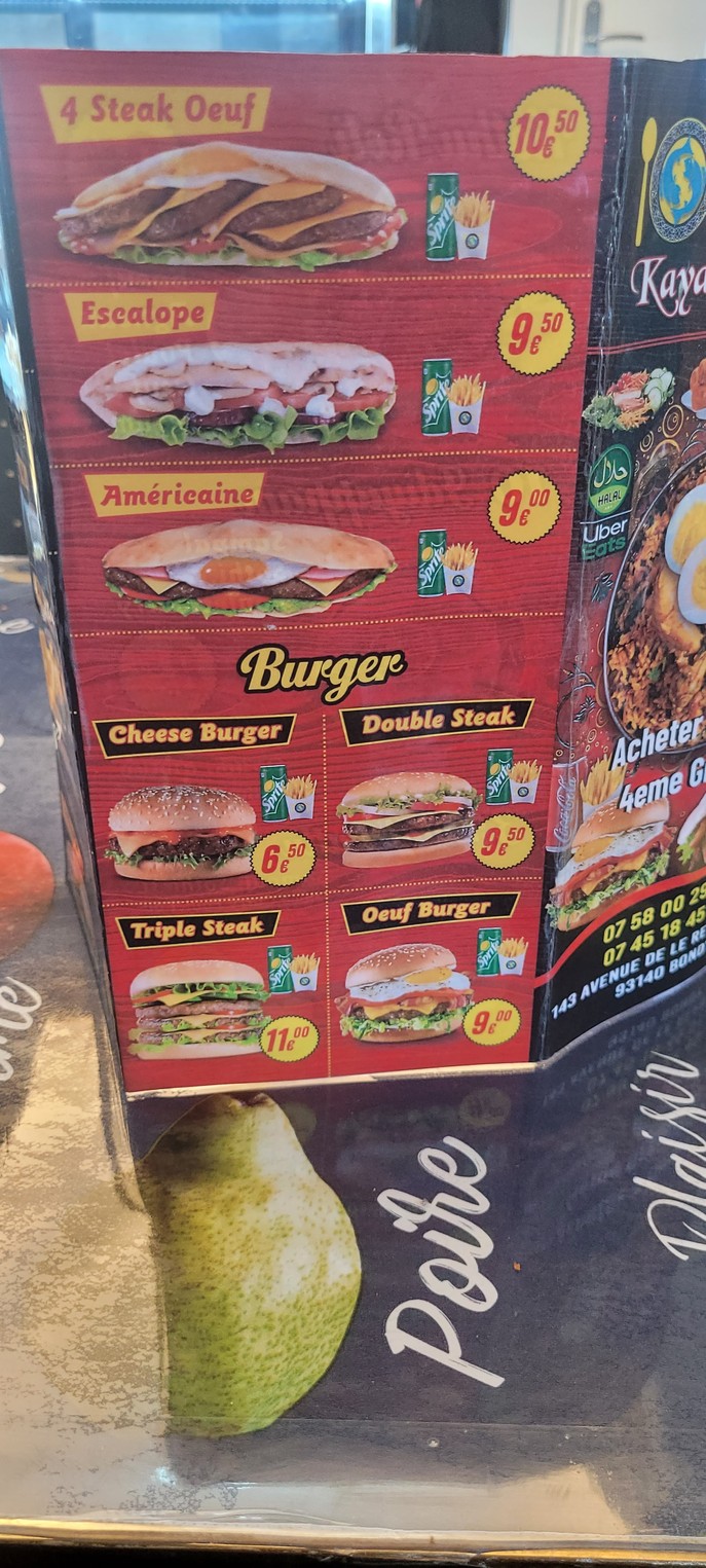 KAYAL RESTAURANT menu 3