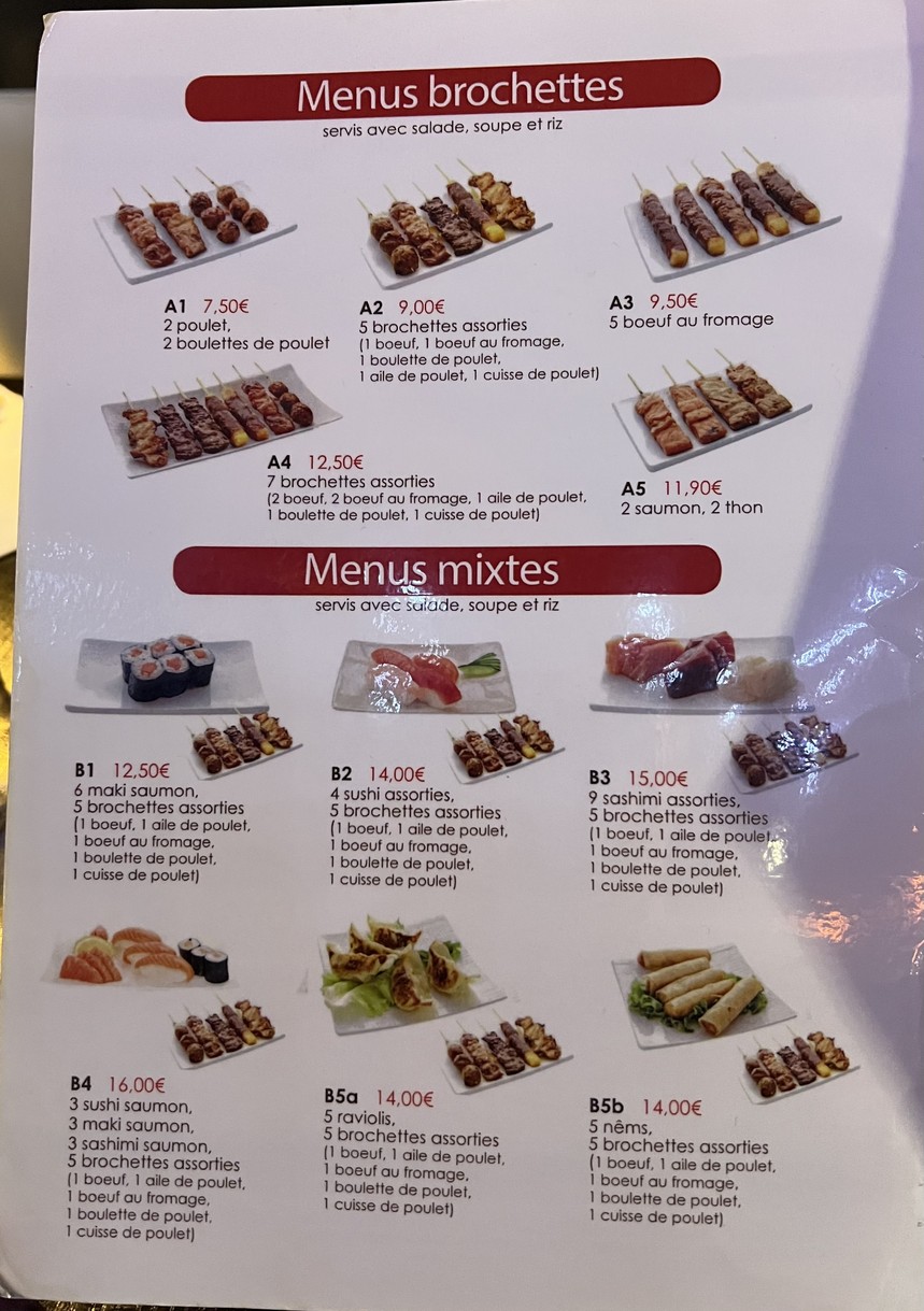Kazuki menu 4