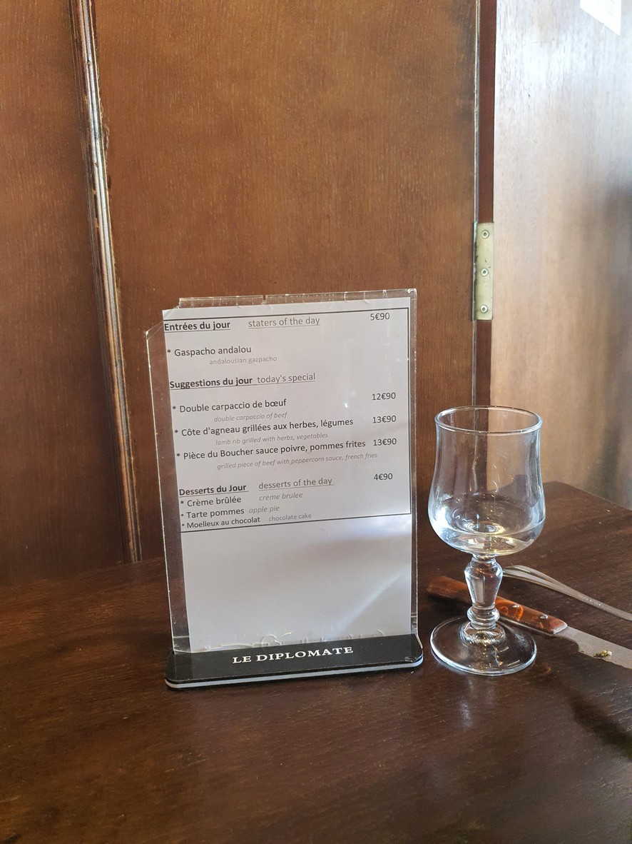 Tabac Le Diplômate (Brasserie, Bar) menu 2
