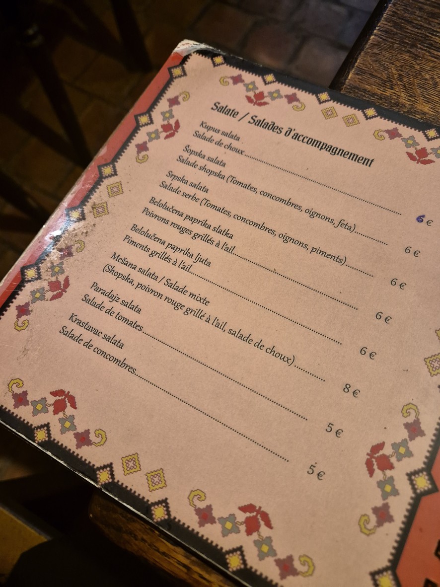 Zavicaj - Au Pays Natal menu 3
