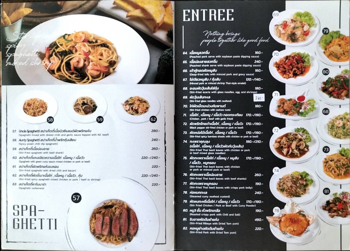 Uncle & Friends menu 2