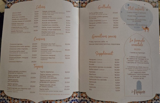Restaurant La Mosquée de Paris