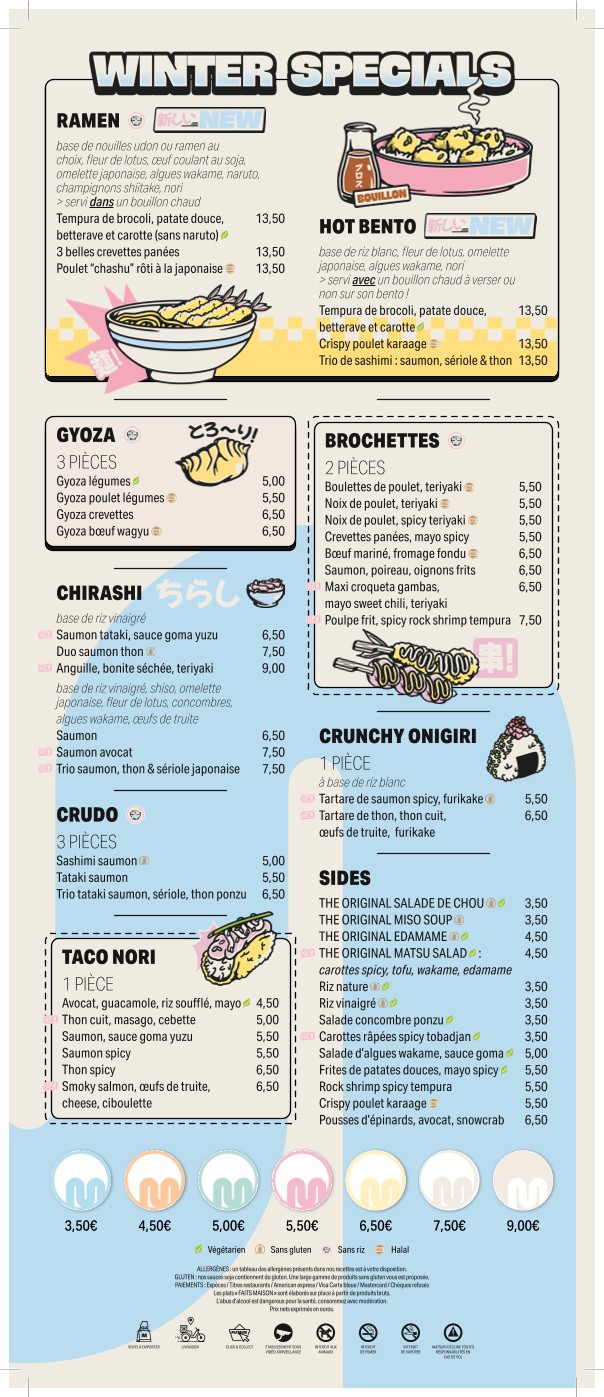 Matsuri Bac menu 2