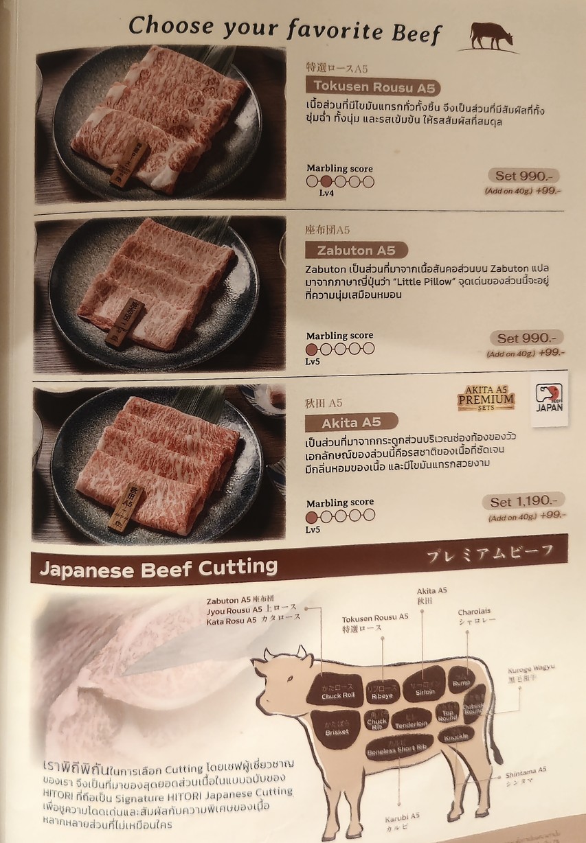 HITORI SHABU สาขา The Promenade menu 6